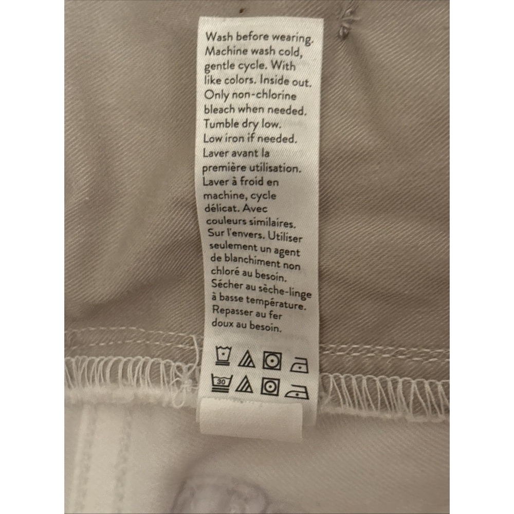 Spanx Pants Women's S White Crop Capri Stretch Front & Back Pockets Stretchy - Picture 8 of 9